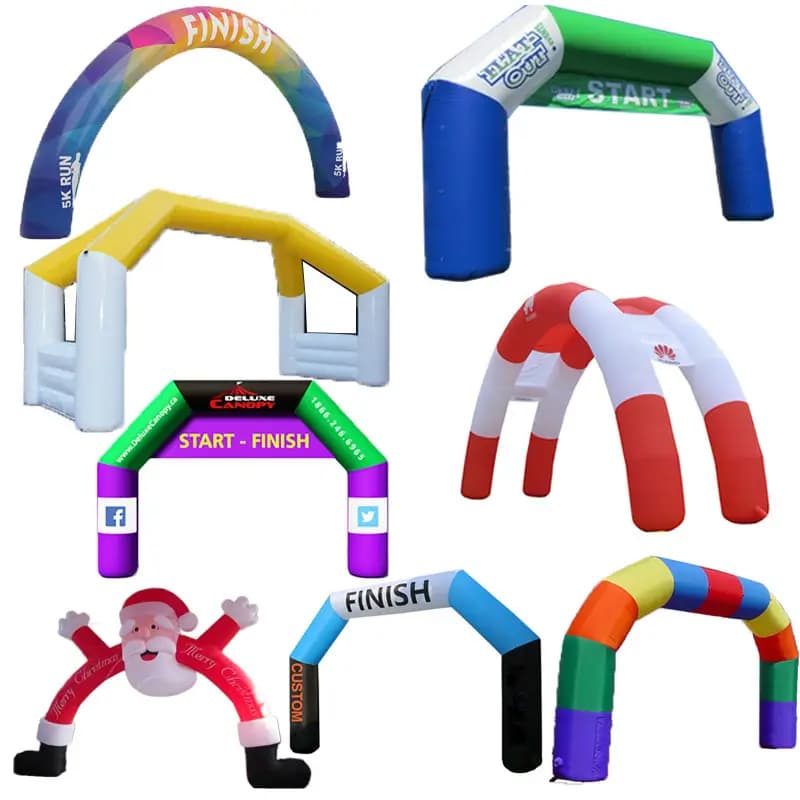 Advertising inflatable arch